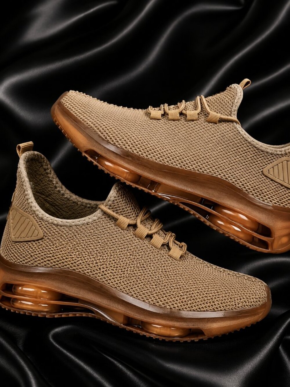 Women's Lightweight Knit Sneaker in Taupe